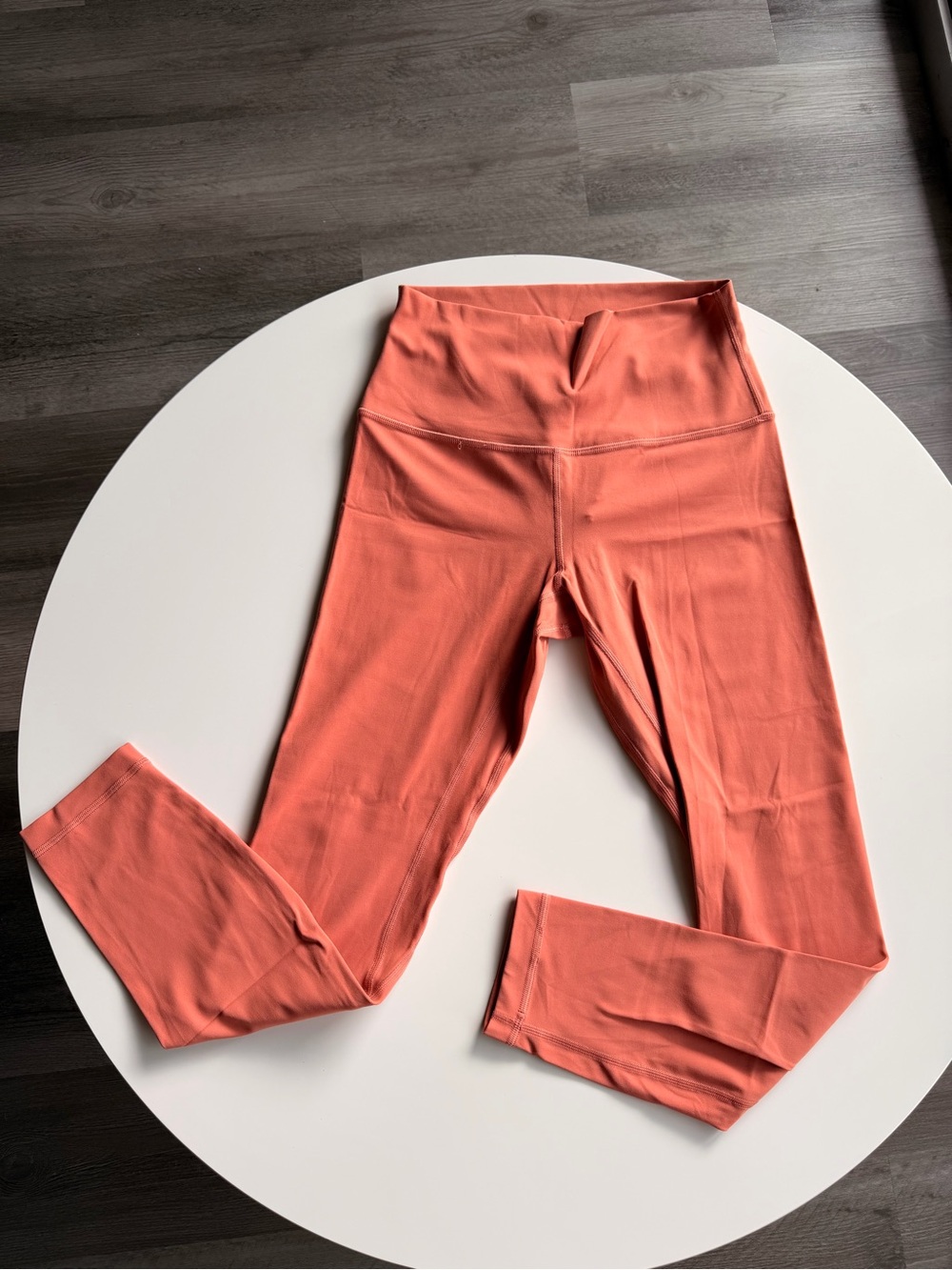 Lululemon Wunder Under High-Waist Leggings in Coral Size 6